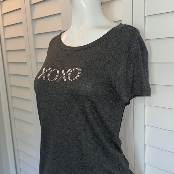 NWT XOXO WOMEN TOP MELANGE GRAY SIZE MEDIUM - Picture 7 of 12